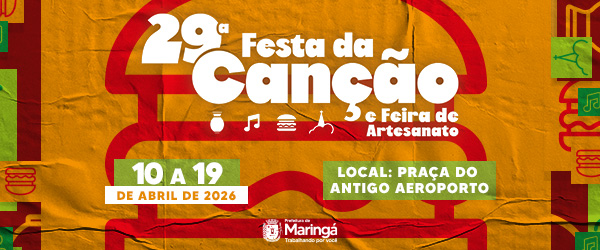 Banner Prefeitura Festa da Canção 